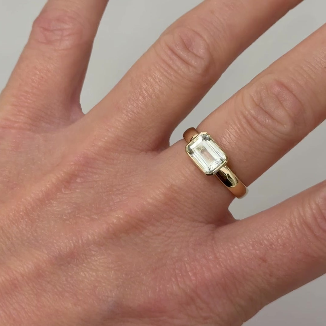 Ring pastell green Amethyst DBG