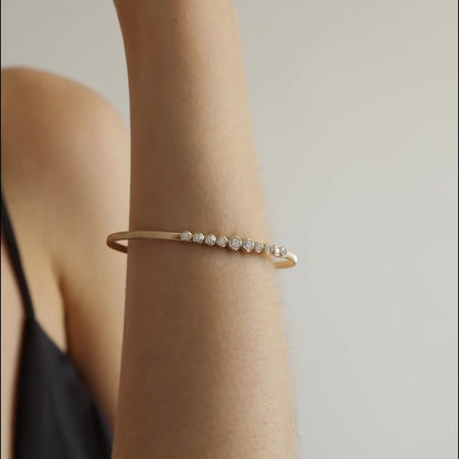Armreif Zarge 14KT Diamanten