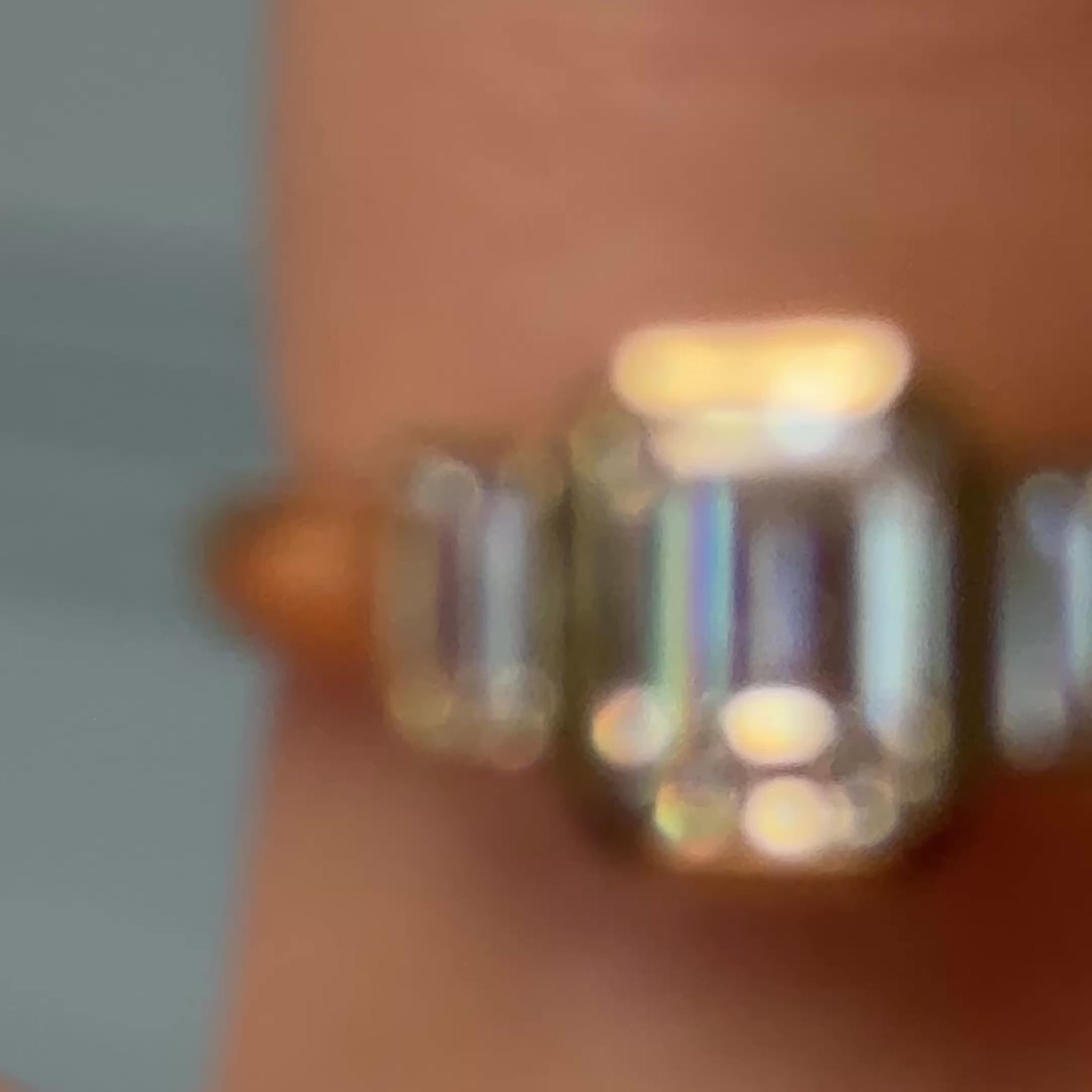 Bezel Emerald cut Diamant Ring 18KT