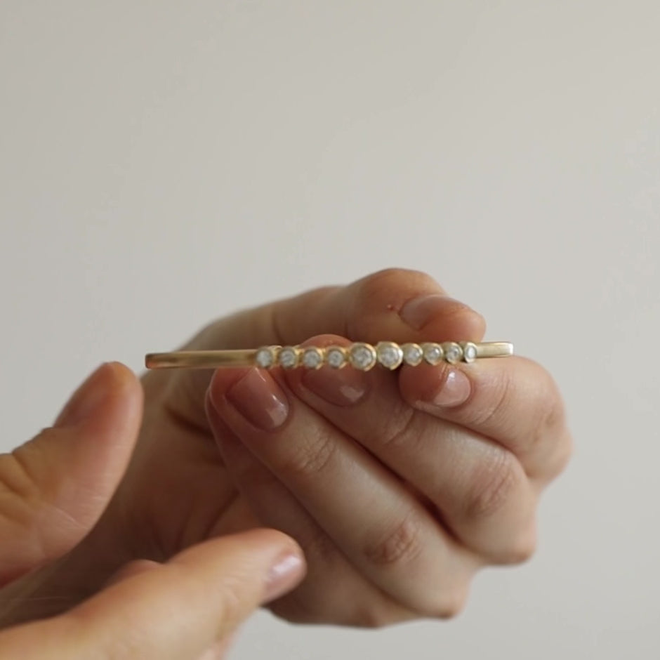 Armreif Zarge 14KT Diamanten