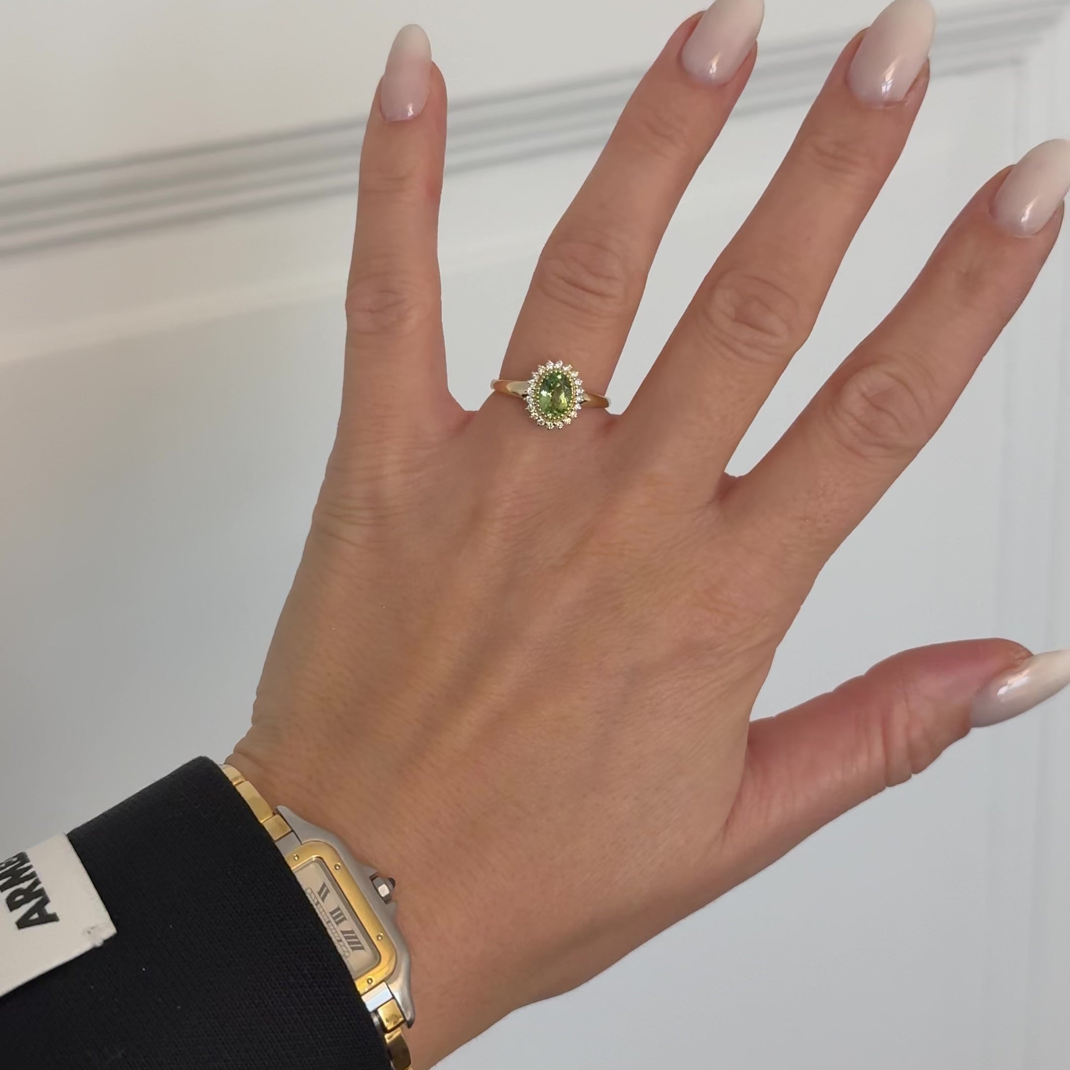 Ring Turmalin Halo-Design - Desgined by gluecksgriff