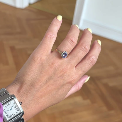 Vintage Ring Tansanit Diamant
