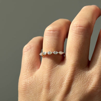 Marquise cut Diamant Ring 14KT